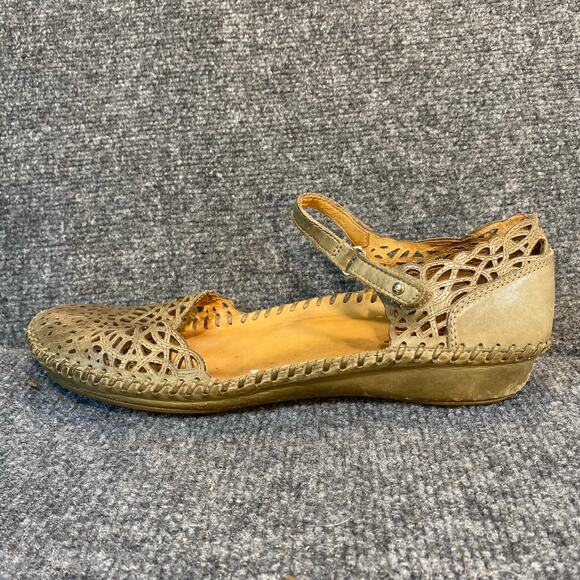 Pikolinos Women 10.5 Green Puerto Vallarta Mary Jane Closed Toe Sandals Shoes - Picture 4 of 8